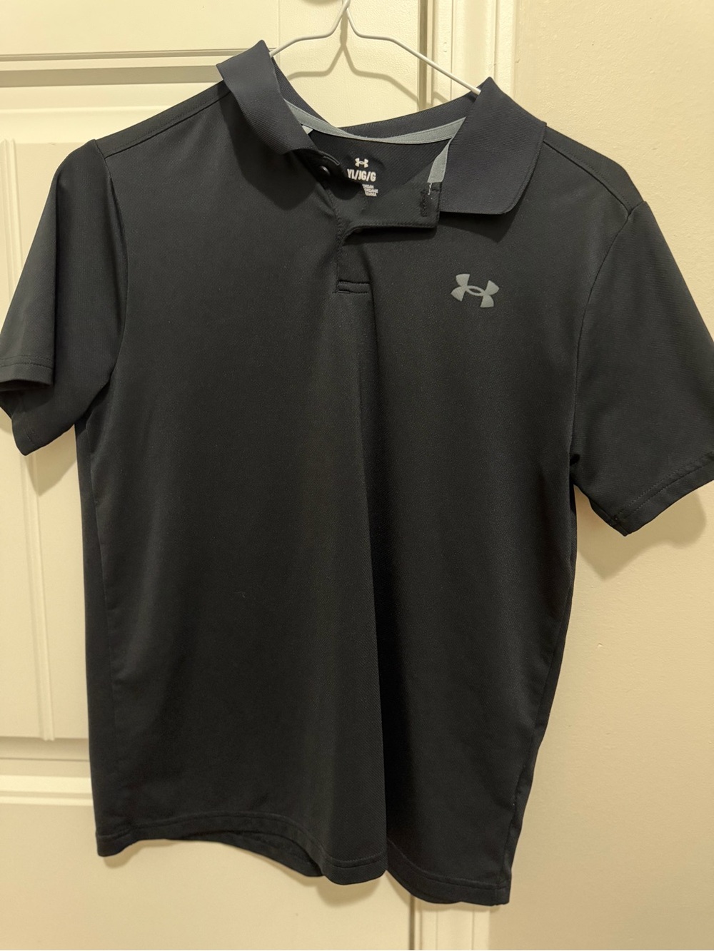 Under Armour Boys Black Performance Polo